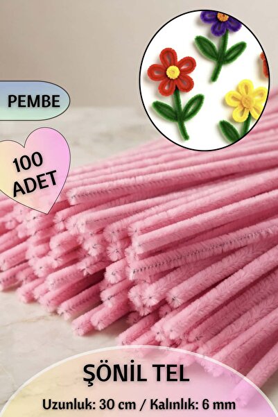 Dantelux 100 Pieces of Chenille Fuzzy Wire 30 cm |   Handicrafts, Flower Maki...