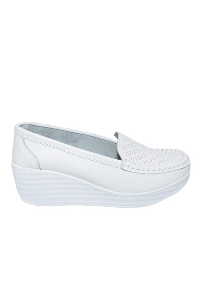 OEM Pantofi damă negri din piele naturală cu platformă confortabilă