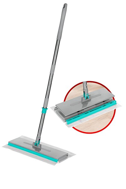SMARTER XL Şip Şak Ekstra Geniş Mop Otomatik El Değmeden Tüm Bezlerle Uyumlu Temizlik Seti Paspas