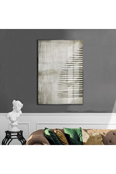 Harika bir ev HARİKABİREV | VERDE-CREMĂ MODEL ABSTRACT 4 | TABLĂ DE STICLĂ SE...