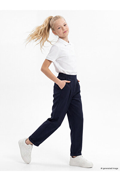 LC Waikiki Rmz Gi̇yi̇m Farkiyla Comfortable Fit Girls' Trousers