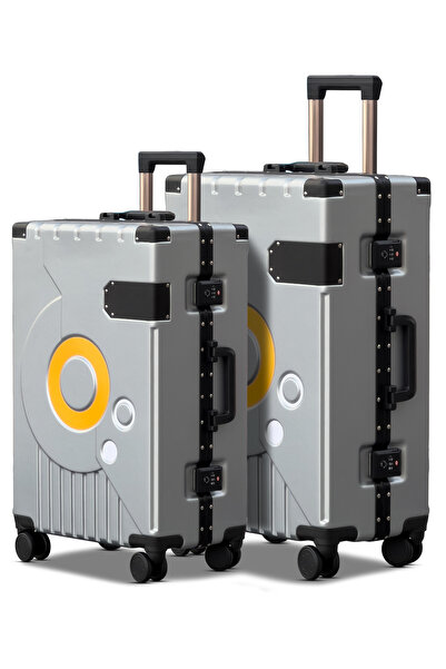 ZAAPPY Bold Aluminium Frame 2PCS SET (20/24 Inch) Luggage, Hard Shell, TSA Lo...