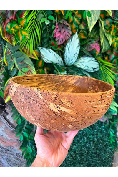 El Yapımı Gürgen Ağacı Hamur Yoğurma Kabı 30-33 cm (5-7 L)
