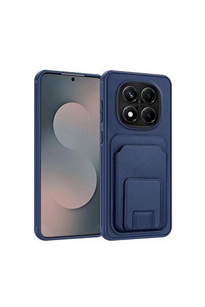 Zebana Xiaomi Redmi Note 14 Pro Uyumlu Kılıf FlexStand Kartlıklı Silikon Kılı...