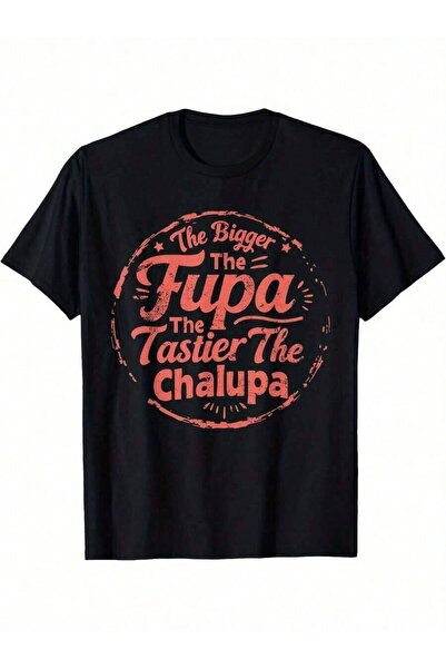 k222 Funny Adult Humor-Shirt Bigger F Men Women - Black With Red/White Graphi...