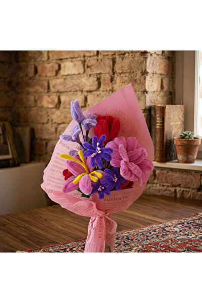 Generic Brand Handwoven Chromatic Bouquet from Plush Wire The Perfect Gift Th...