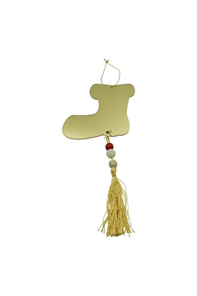 Rao Ornament Brad, Gheata, Auriu, Lucios, 10*25cm, Acril, Interior/ Exterior