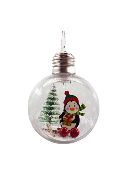 Rao Christmas Globe, with Led, Penguin Model, 10 X 5 X 3 Cm, Multicolor