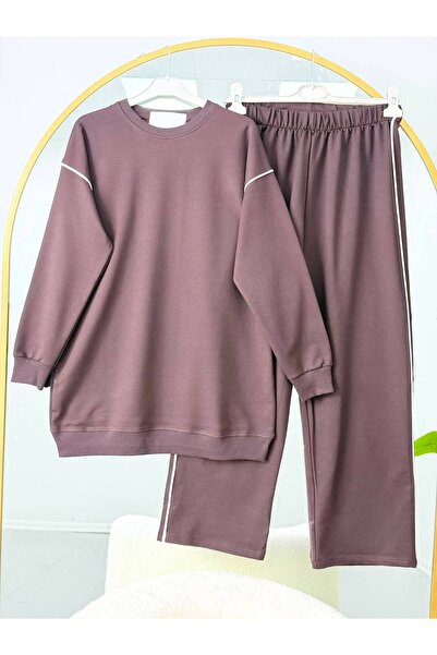 EC MODA Women's Basic Oversize Two-Piece Set