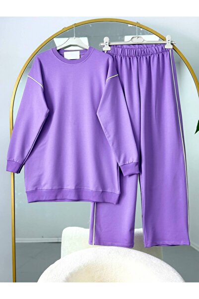 EC MODA Women's Basic Oversize Two-Piece Set