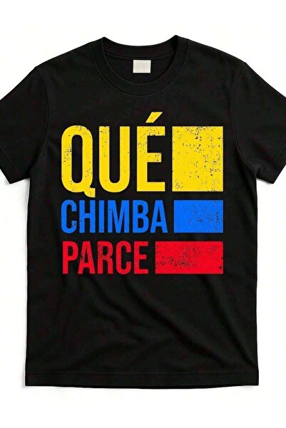 LİNA06 Graphic-Shirt Men - Que Chimba Parce, Colombian, Retro Vintage, Colomb...