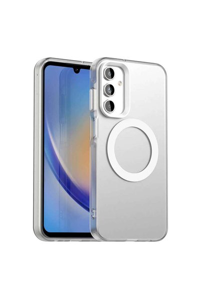 Techsuit Husă pentru Samsung Galaxy A15 4G, CandyCase MagSafe, alb - alb