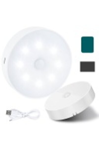STARSTAR White rechargeable LED night light with motion sensor