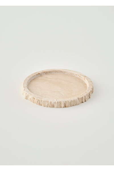 Bella Maison Ephesus Traverten Dekoratif Tabak Naturel (21x4 cm)