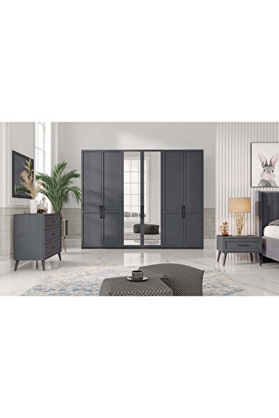 Veni Home Volante Yatak Odası Dolabı 6 Kapılı