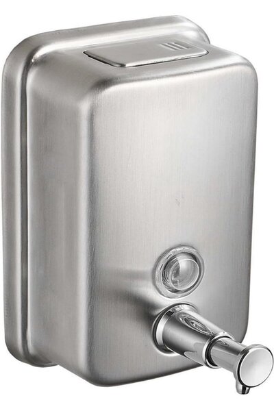 STARSTAR 500ml Wall-Mounted Brushed Stainless Steel Liquid Soap & Shampoo Dis...