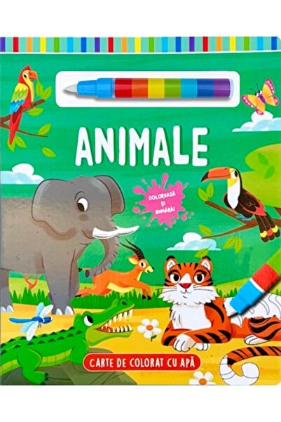 Flamingo Animale. Carte de colorat cu apa