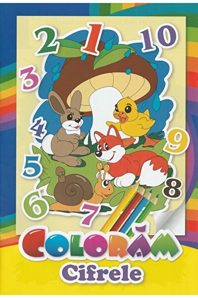 Pegas Coloram cifrele. Privim si coloram