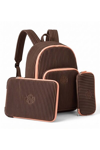 Bmr School Bag consisting of 3 pieces – Backpack + iPad Bag + Pencil Case – P...