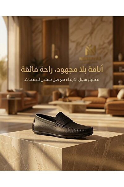Generic Brand Elegant Men Round Toe Formal Dress Shoes Premium Leather Breath...