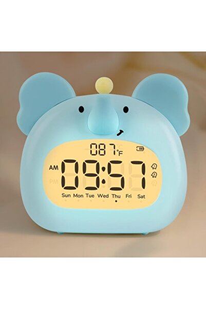 STARSTAR Elephant Alarm Clock - w/Night Light - Fun Digital Sleep Trainer - w...