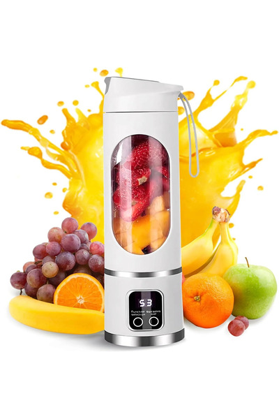 STARSTAR 450ml Portable Rechargeable Blender, 12-Blade 12,000 RPM Smoothie Ma...