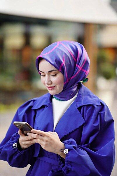 Silk Home وشاح حرير سيرا 11388-S15 أزرق داكن، أخضر