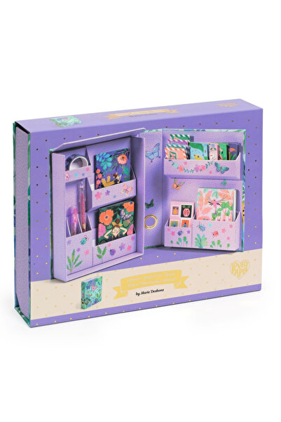 djeco Marie Stationery Set with Tropical Design,