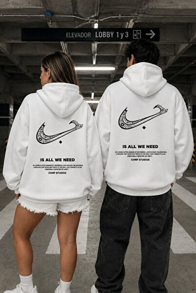 The Champ Clothing سويت شيرت هودي كبير الحجم للجنسين مطبوع عليه Unity Bloom ب...