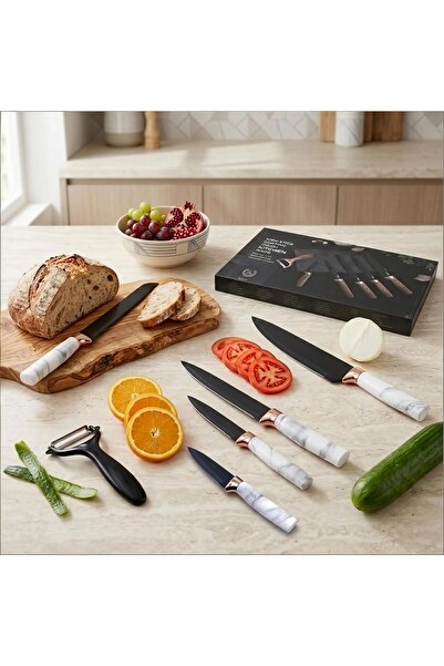 Klyte 6 Piece Kitchen Knife Set for Home Chefs & Beginners, Professional Cook...