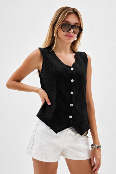 Heaven Ephesus Linen Vest / Shirt - Linen Vienna Jacket - 1590