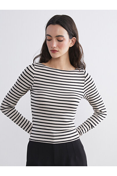 LC Waikiki Slash Neck Striped Women's Body