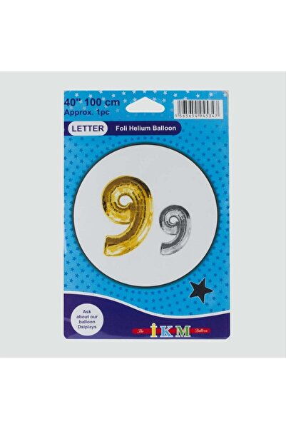 GeeS Global Yellow Colored 40*100 Number Foil Balloon