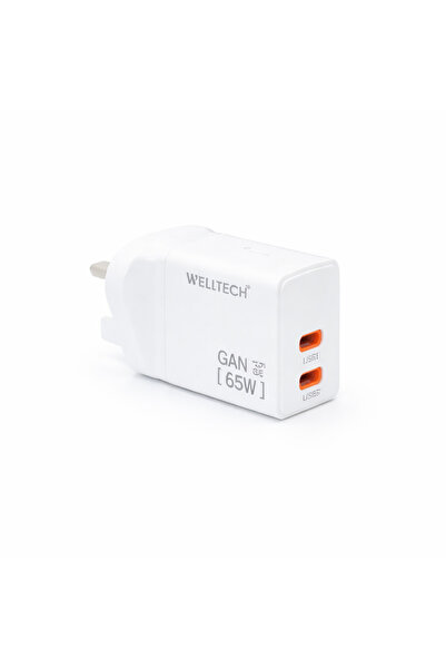well tech WELLTECH GaN65 USB-C to USB-C 65W Fast Charging Power Adapter with ...