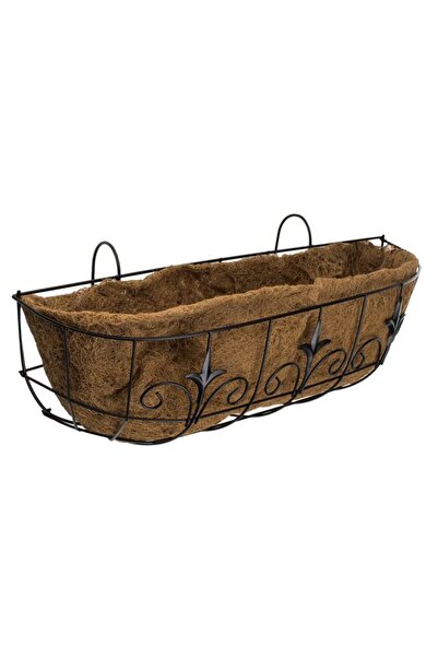 BAMI NETWORK Jardiniera suspendabila fibre cocos 59x18x20cm pentru balustrada
