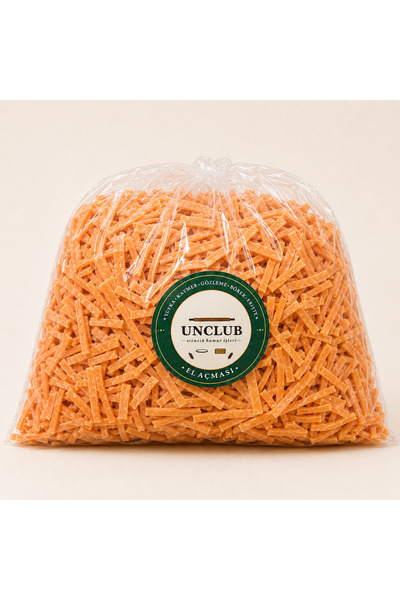 UNCLUB İnce Uzun Kırmızı Biberli (Kapya) Erişte/Makarna 500gr