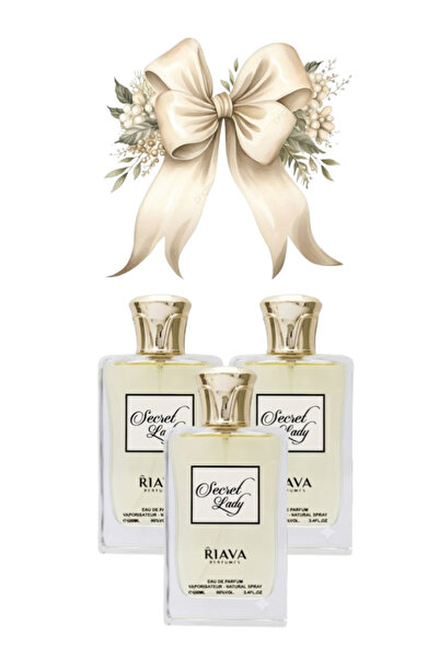 RIAVA PERFUMES 3 قطع من عطر سيكريت ليدي 100 مل