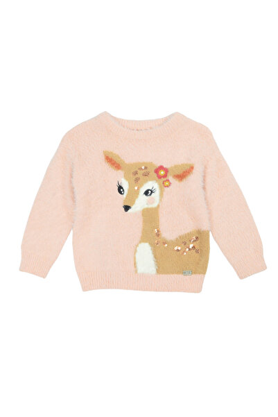 Evita Πουλόβερ "Little deer" ροζ