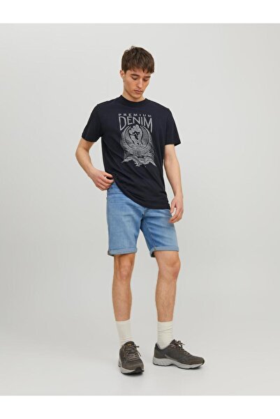 Jack & Jones Βερμούδα τζιν "Rick Denim" μπλε