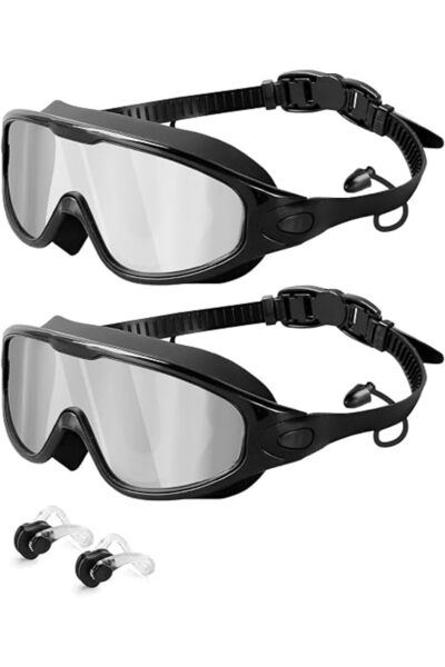 STARSTAR Large-frame swimming goggles set, high-definition waterproof and ant...