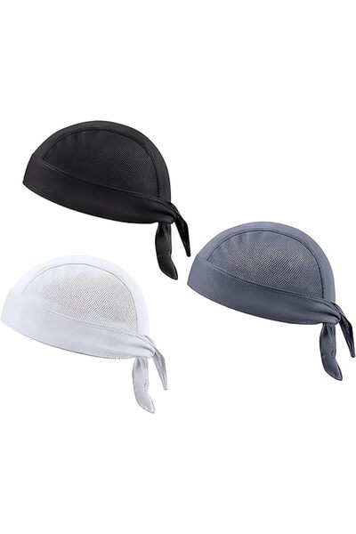 STARSTAR Men's Cycling Headband 3-Piece Set: UV Protection Headband, Quick-Dr...