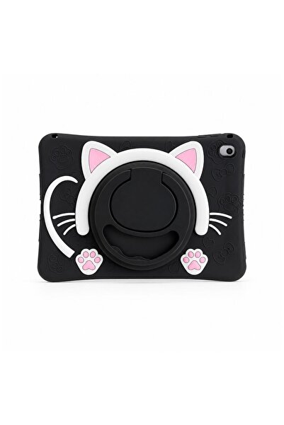 Zebana iPad Air 5. Nesil 11inç M4/M3/M2 KittyShield Pro Silikon Tablet Kılıfı...