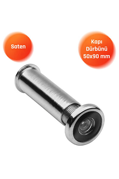 Nobel Door Viewer, 50X90 Mm, 180 °   Steel Door Binocular, Satin