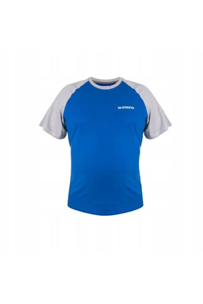 Shimano Tricou albastru cu mânecă scurtă, mărimea XXXL, 100% bumbac