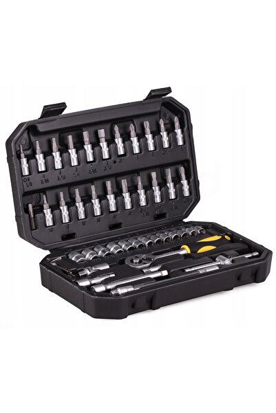 drel SET CHEI CU CLICHET DE 1/4” 46 piese.