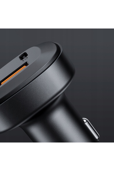 NO BRAND Încărcător auto 66W 2x USB-C USB Power Delivery QC 4.0 Negru