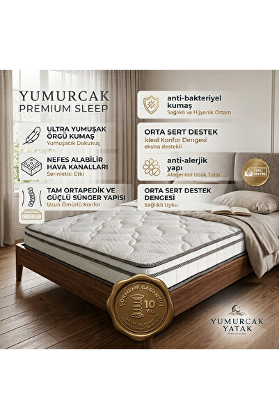 Yumurcak Yatak TAM ORTAPEDİK GİZLİ PEDLİ BEBEK YATAK 70X130
