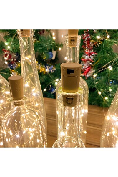 NO BRAND Ghirlandă luminoasă LED pentru sticle, 2 m, 10 bucăți, ghirlandă lum...