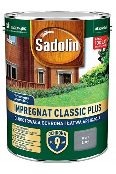 Sadolin CLASSIC PLUS IMPREGNAT PE BAZĂ DE APĂ 4,5L GRI DESCHIS
