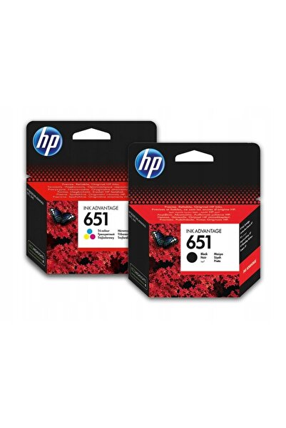 HP 2x set cerneală neagră 651 C2P10AE, culoare C2P11AE